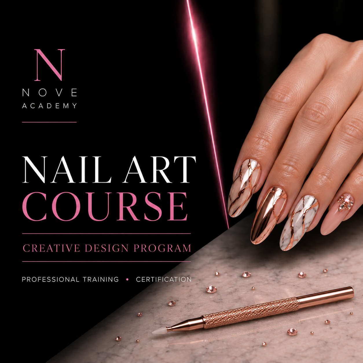 Nail Art course product image for Nove Academy private training
